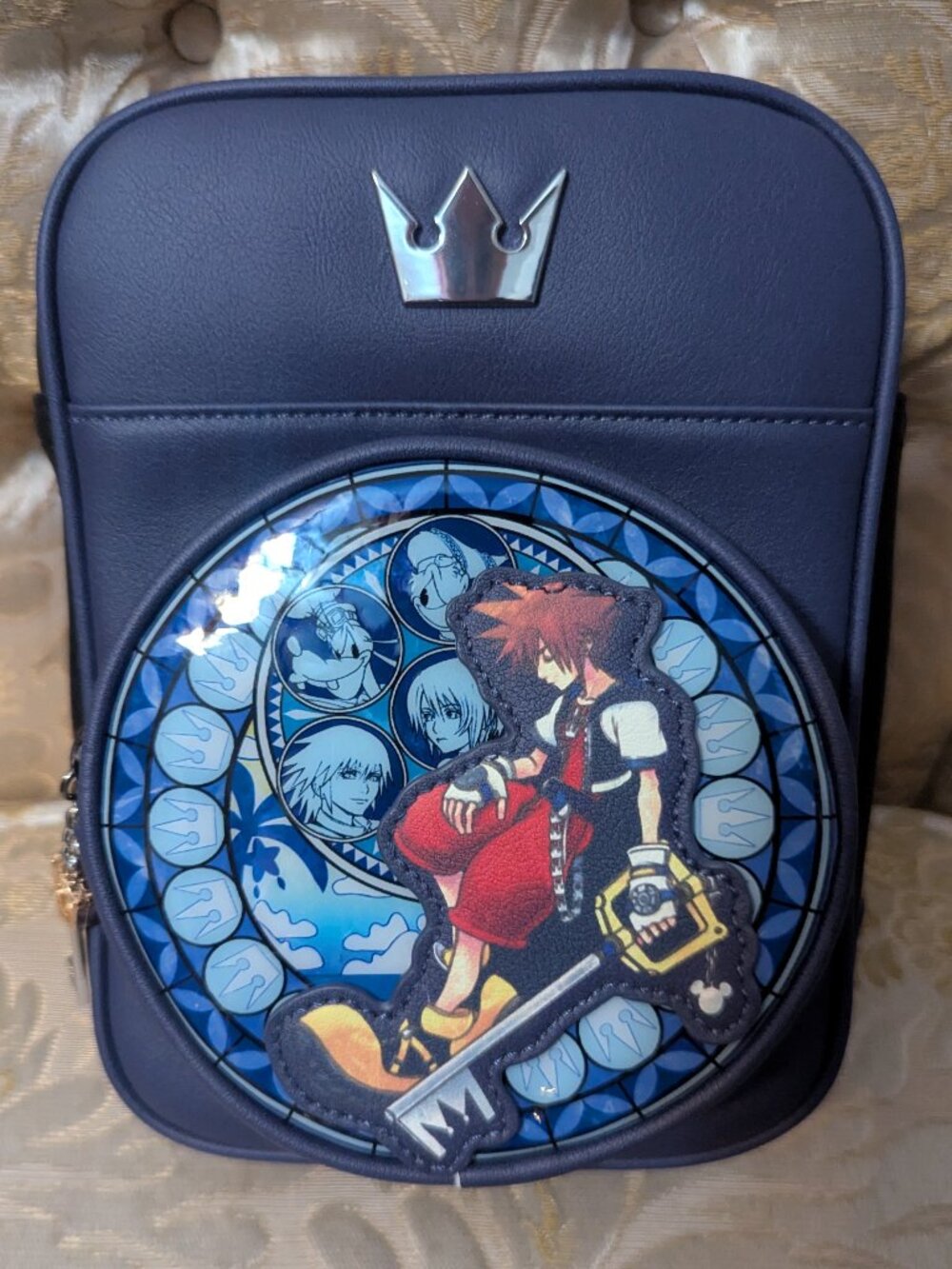 BoxLunch Disney Kingdom Hearts Stained Glass Crossbody Backpack